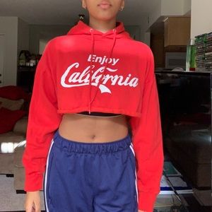 Enjoy California Cropped Hoodie
